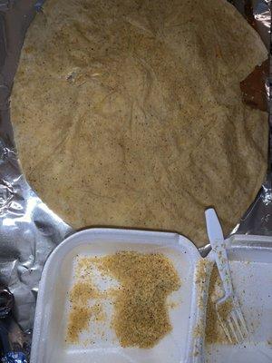 This is what came out of the roti