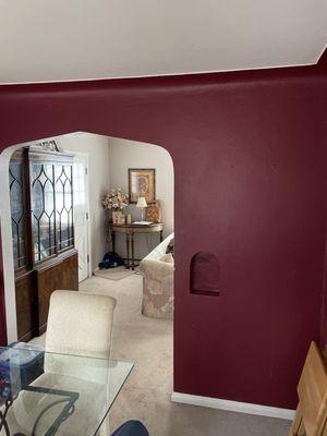 Beautiful interior walls Warm Red