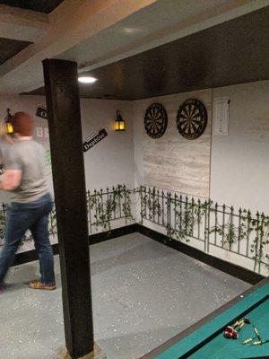 Darts downstairs