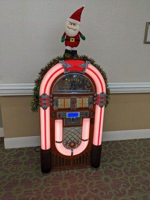 Old jukebox that works right outside Mom's new apartment