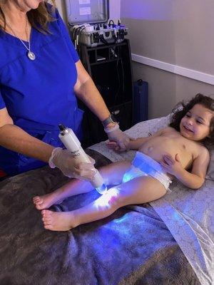 Phototherapy eczema treatment