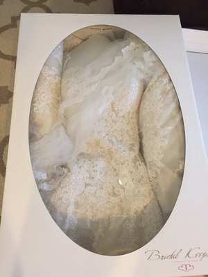 My preserved wedding dress from Erwin's!