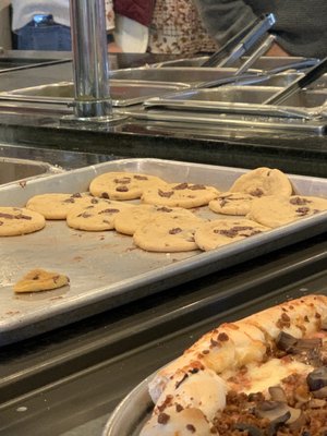 Cookies on buffet-hot and delicious