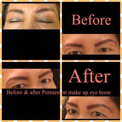 Eyebrows permanent make up