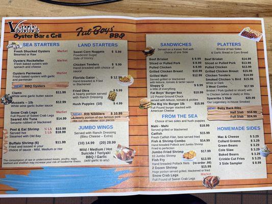 New menus !!!