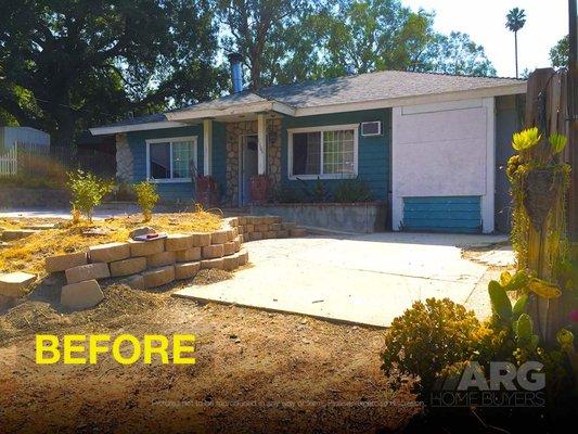 ARG Home Buyers. House BEFORE renovation.