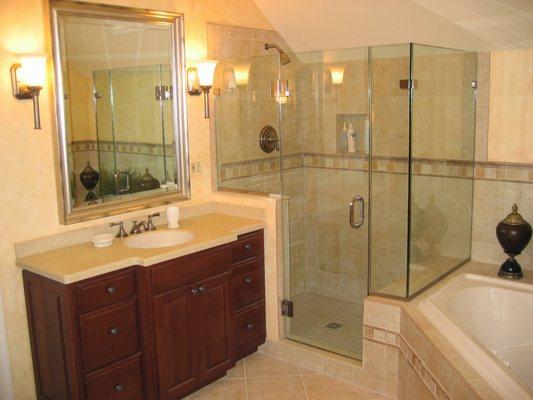 A beautiful bathroom remodel!