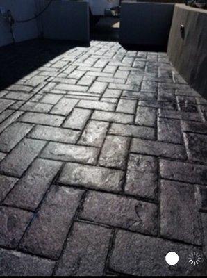 Paver sidewalk