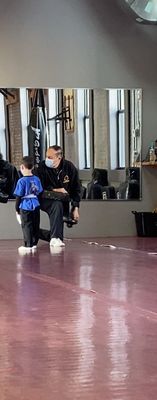 Carlos sharing his Martial Arts knowledge