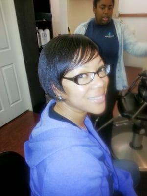 Relaxer and cut