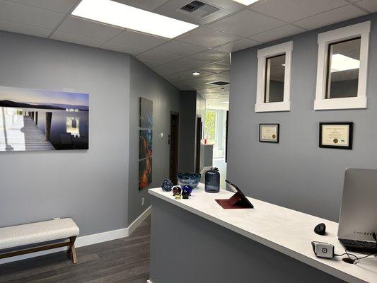 Front reception desk