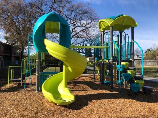 New play structure placed Summer 2020.