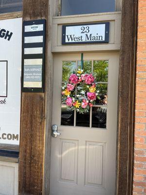 Belgrade McKenzie office front door