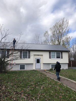 New metal roof that looks amazing