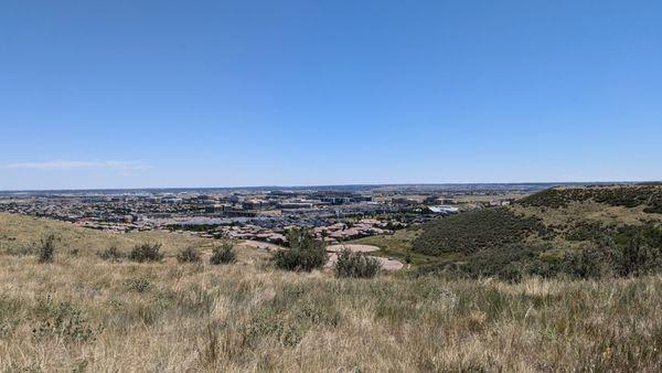 Looking towards the city of Lone Tree