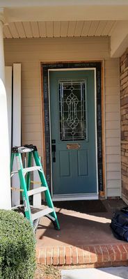 Before  new door installation