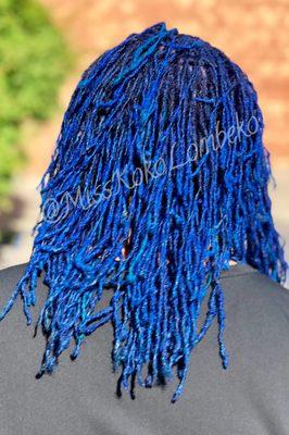 Custom colored Micro/Sister Locs  & maintenance