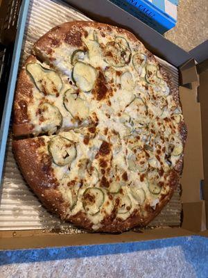 Dill pickle pizza