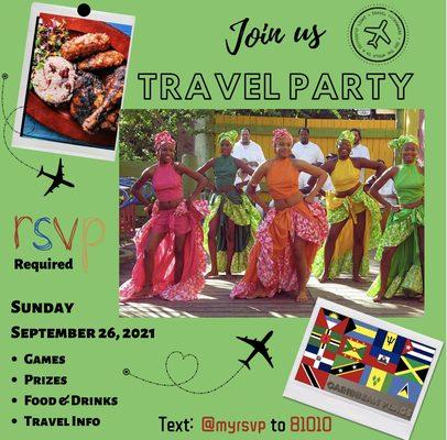 Specialize in Travel Parties!