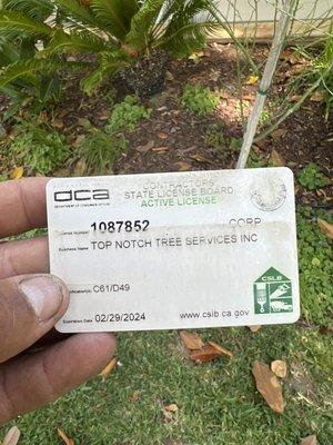 Contractors state license