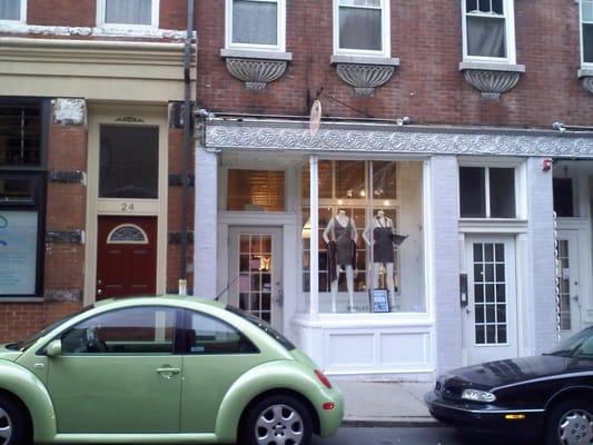 storefront on a dreary boston day