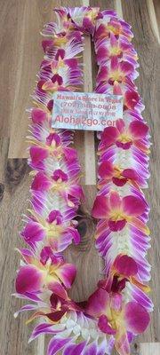 Asst better butter orchid leis