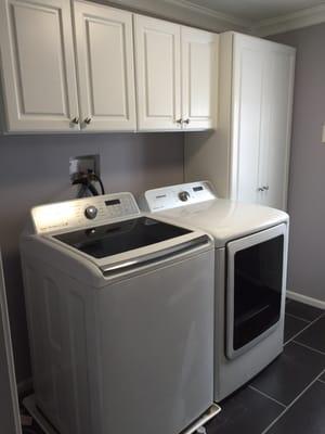 Laundry cabinets