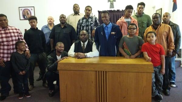 New Outreach Men with the Pastor