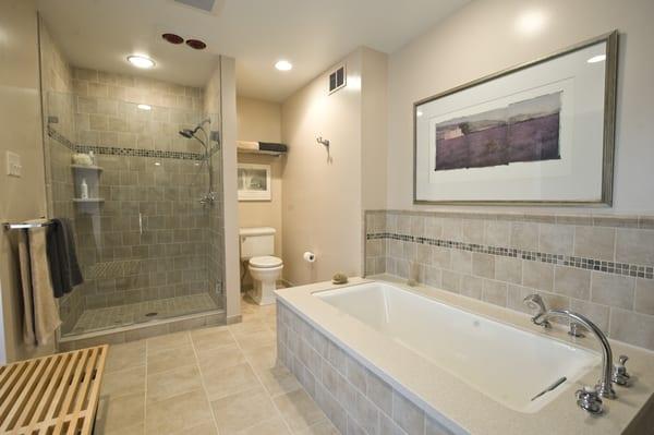 Master bath remodel in Malvern, PA.