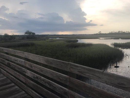 Long dock out to the marsh overlook