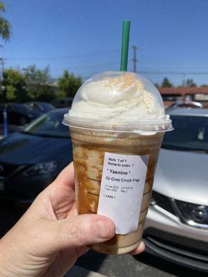 Caramel chip Frappuccino