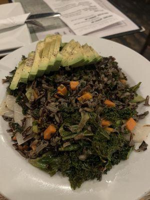 Kale and rice bowl