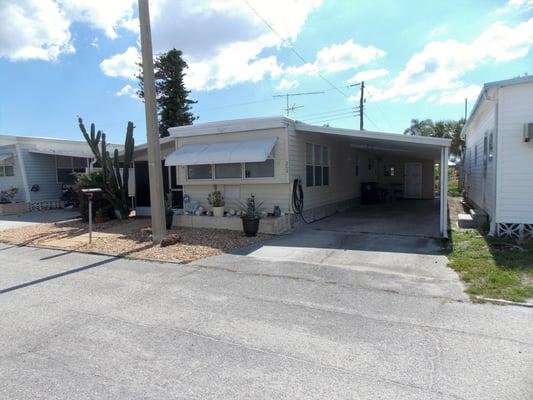 For Rent $775 a month. 55+.2 bedroom, 1 bath fully furnished home in Tropic Isles.