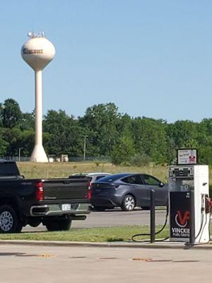 Correct Location is across from A & W with Water Tower at Vinckier Foods of Almont.   5/30/2024