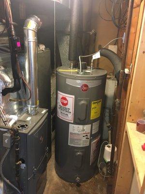 Furnace and water heater installation