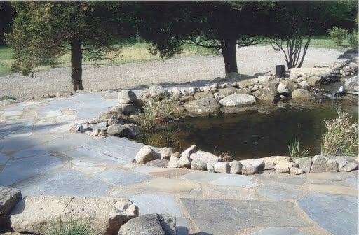 Another beautiful water feature with custom stonework