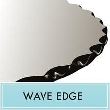 Wave Polished Edge Table top glass