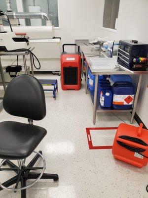 Laboratory Clean Room Flood - Restoration