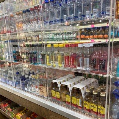 Plenty of small bottle liquors