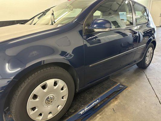 VW Rabbit beautifully wrapped by Midnight Tint of Everett