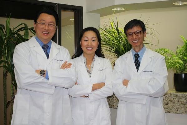 Dr. Park, Dr. Lee and Dr. Ahn