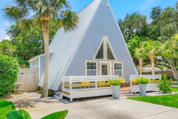 Iconic St Augustine Beach Home For Sale. Conveys fully furnished.