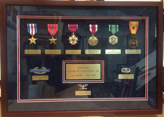 Military Medals Framing