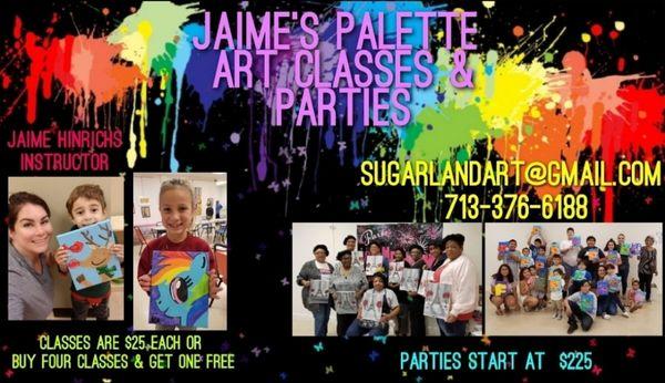 Paint parties for any age are held at The Sugar Land Art Center