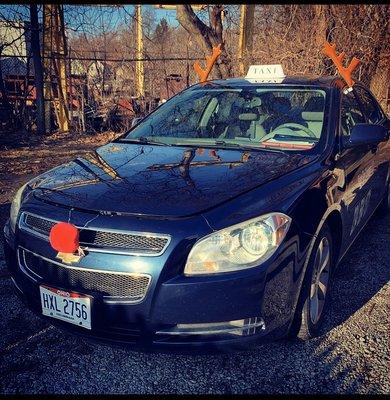 Salem Taxi is getting in the holiday spirit!  Spot Rudolph around the closer we get to Christmas!