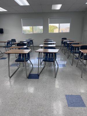 Sanitized School class room.