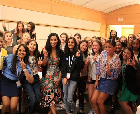 Speaking at the Girl Up Leadership Summit 2018