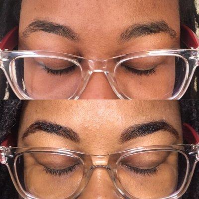 Before & After Microblading & Shading for Cheetara