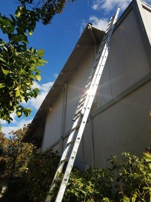 Roof leak repair.