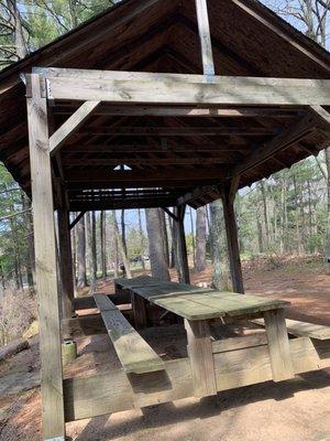 Picnic pavilions.